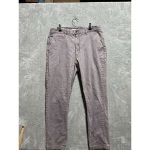 Taylor Stitch Slate Gray Chino Trouser Pants Size 34 Business Casual Slim Fit